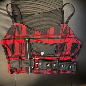 NWT plaid pattern cami